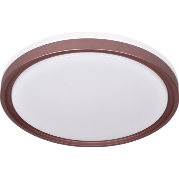 Prezent 71344 - LED zatemnljivo stropno svetilo FLOREN LED/30W/230V 3000/4000/6500K premer 41,5 cm rjavo