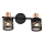 Prezent 75468 - Stenski reflektor ANTARES 2xE14/40W/230V črna/baker