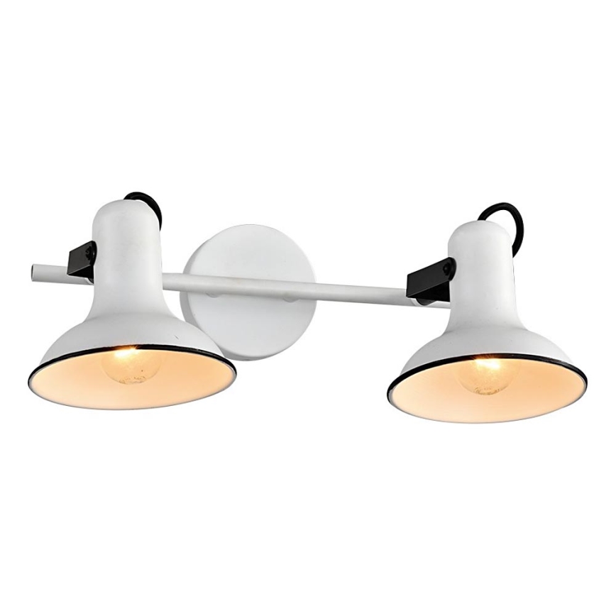 Prezent 75474 - Stenski reflektor ANDORA 2xE14/40W/230V bela