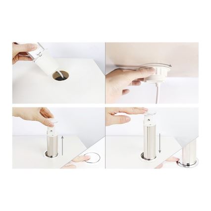 Priključni stolpec z vtičnicami za mizno ploščo 3x230V