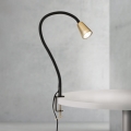 Prilagodljiva namizna svetilka s sponko DOTTY 1xGU10/10W/230V medena/črna