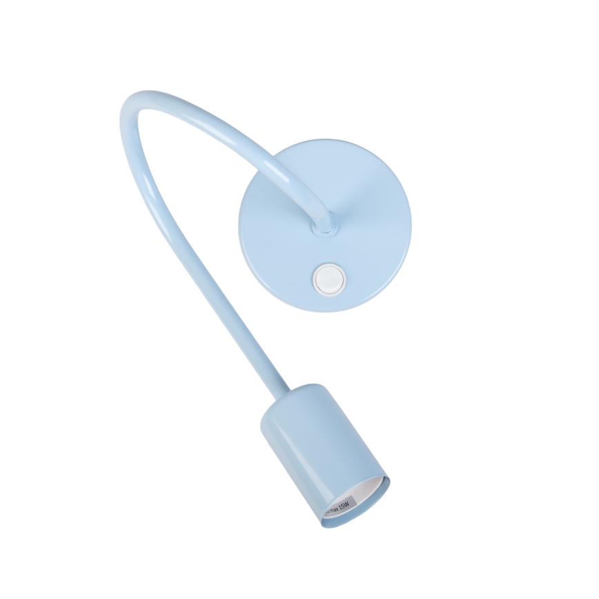 Prilagodljiva stenska svetilka OXFORD 1xE27/15W/230V modra