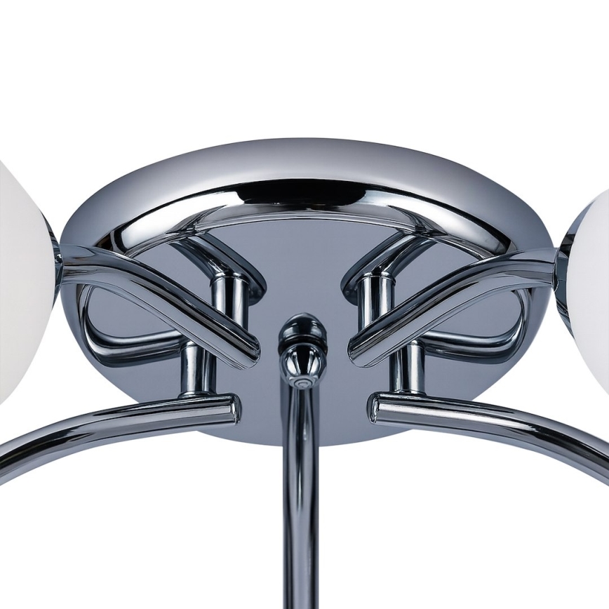 Prisajen lestenec PORTOS 5xE14/10W/230V poliran krom