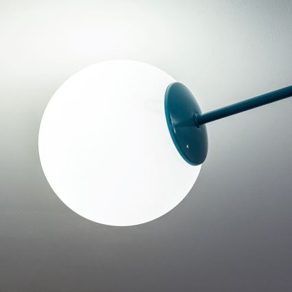 Pritrdilna stropna svetilka MOON 2xE27/15W/230V turkizna