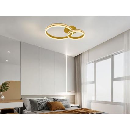 Pritrdilna zatemnjevalna LED stropna svetilka LED/110W/230V 3000-6500K + daljinski upravljalnik