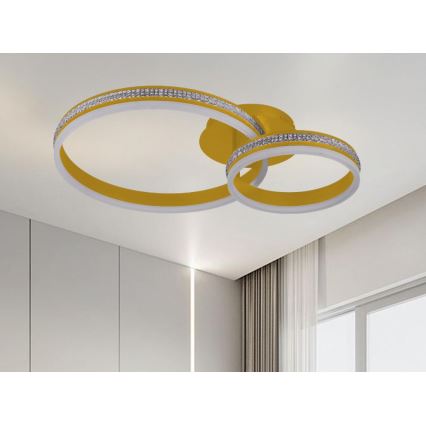 Pritrdilna zatemnjevalna LED stropna svetilka LED/110W/230V 3000-6500K + daljinski upravljalnik