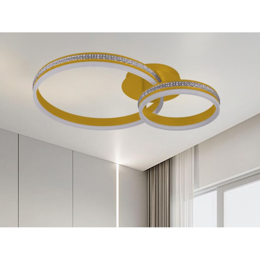 Pritrdilna zatemnjevalna LED stropna svetilka LED/110W/230V 3000-6500K + daljinski upravljalnik