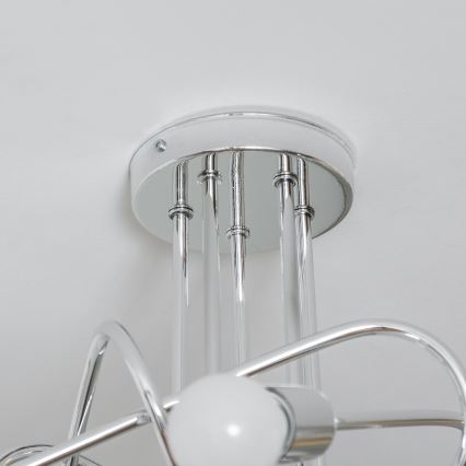 Pritrdilni lestenec OXFORD 5xE27/15W/230V sijajni krom