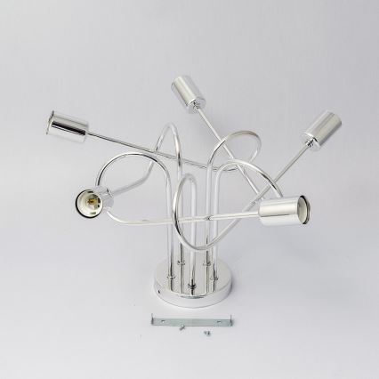 Pritrdilni lestenec OXFORD 5xE27/15W/230V sijajni krom