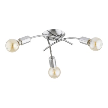 Pritrdilni lestenec TORIZO 3xE27/15W/230V, sijajni krom