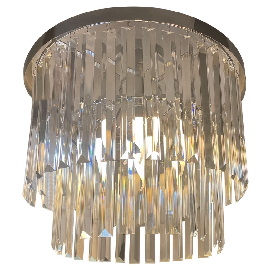 Pritrdjen lestenec VETRO 4xE14/40W/230V sijajni krom