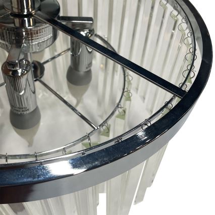 Pritrdjen lestenec VETRO 4xE14/40W/230V sijajni krom