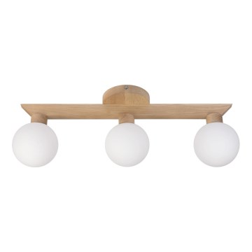 Pritrdjen stropni lestenec ANTONIO 3xG9/5W/230V hrast/bela