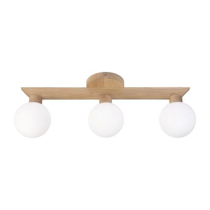 Pritrdjen stropni lestenec ANTONIO 3xG9/5W/230V hrast/bela