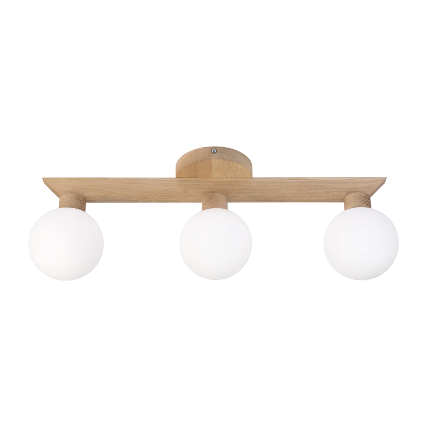 Pritrdjen stropni lestenec ANTONIO 3xG9/5W/230V hrast/bela