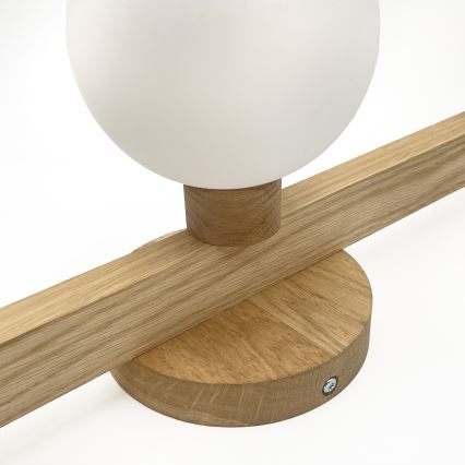 Pritrdjen stropni lestenec ANTONIO 3xG9/5W/230V hrast/bela