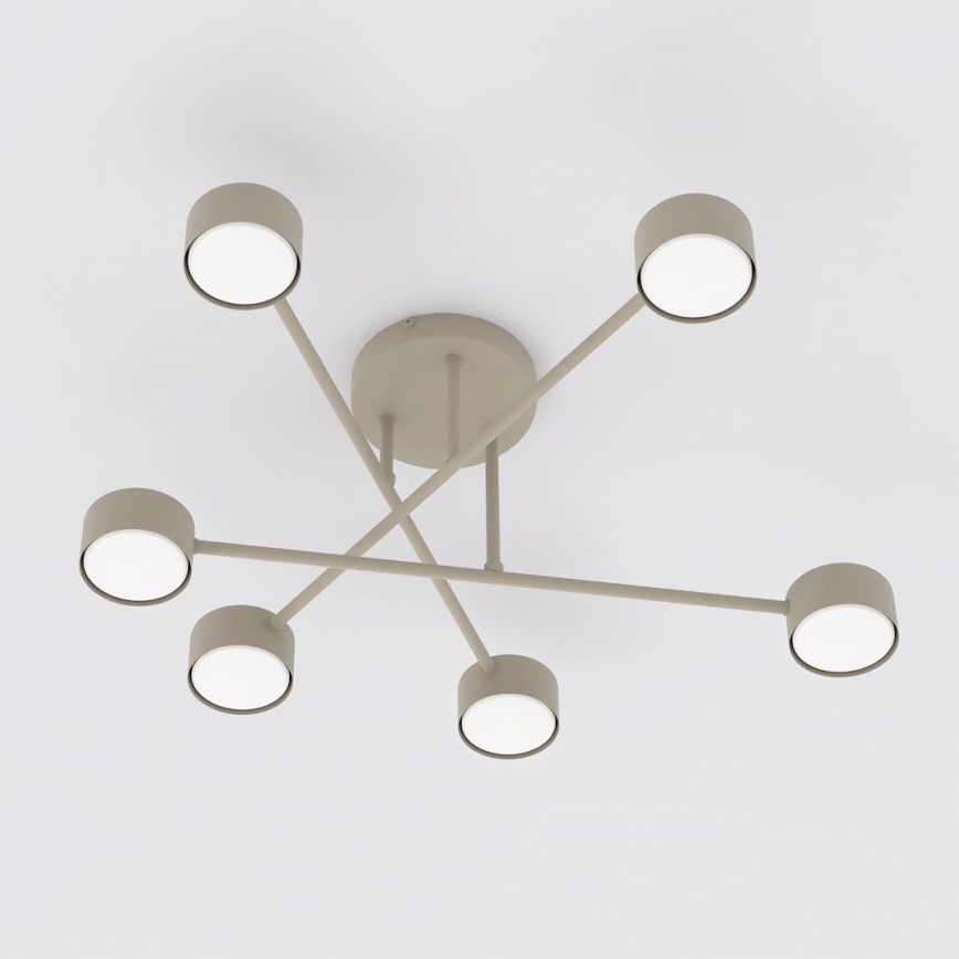 Pritrdjen stropni lestenec HALO 6xGX53/10W/230V bež