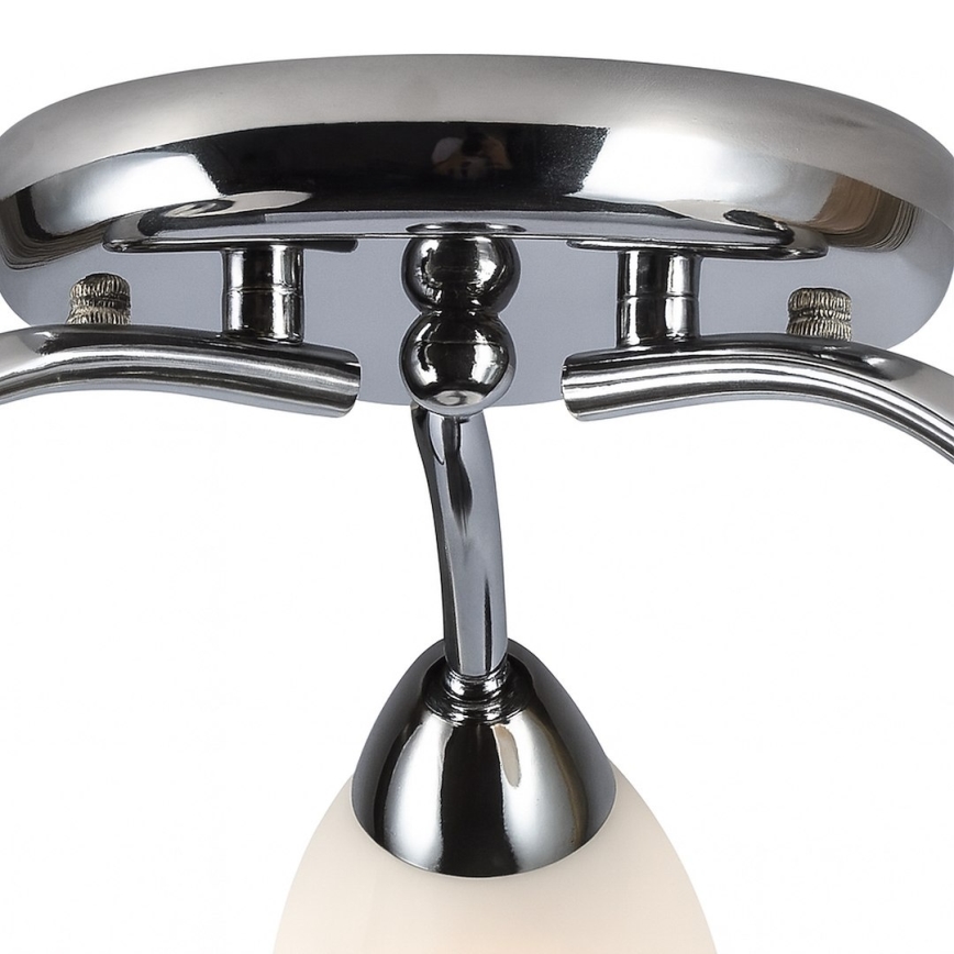 Pritrdjen stropni lestenec PORTOS 3xE14/10W/230V, sijajni krom