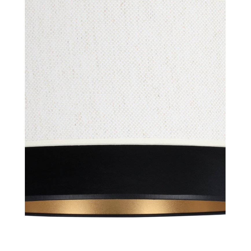 Pritrdjena stropna svetilka NATIA 1xE27/60W/230V Ø 45 cm bela/črna