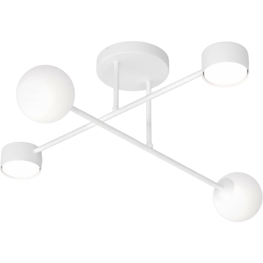 Pritrdljiva stropna svetilka HOLON 2xG9/8W/230V + 2xGX53/12W, bela