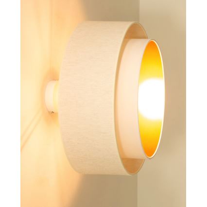 Pritrdljiva stropna svetilka NATIA 1xE27/60W/230V premer 45 cm bela