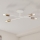 Pritrjen lestenec CAMBRIDGE 4xE27/15W/230V medenina/bela