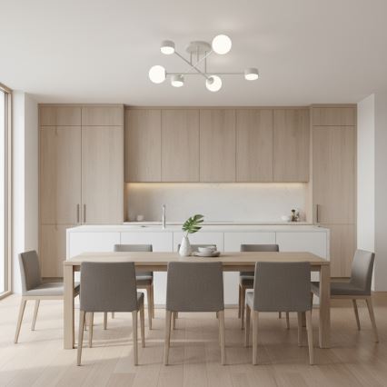 Pritrjen lestenec HOLON 3xG9/8W/230V + 3xGX53/12W bel