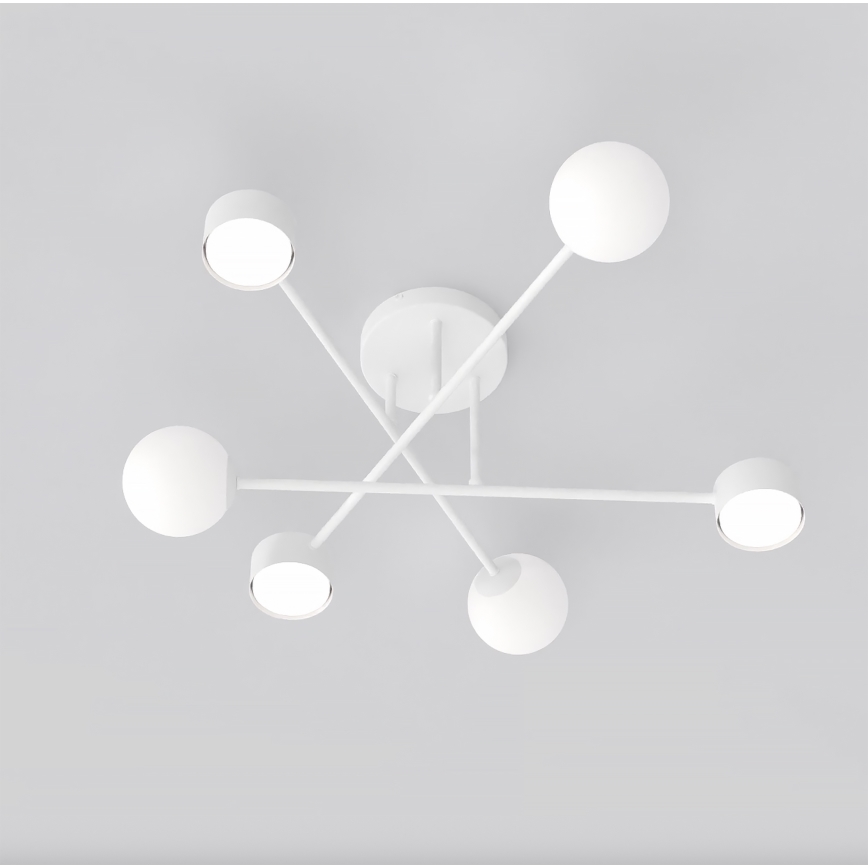 Pritrjen lestenec HOLON 3xG9/8W/230V + 3xGX53/12W bel