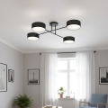Pritrjen lestenec MAGA 4xE14/10W/230V črn