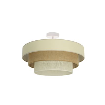 Pritrjen lestenec WENTA 1xE27/60W/230V, premer 50 cm, bež/juta