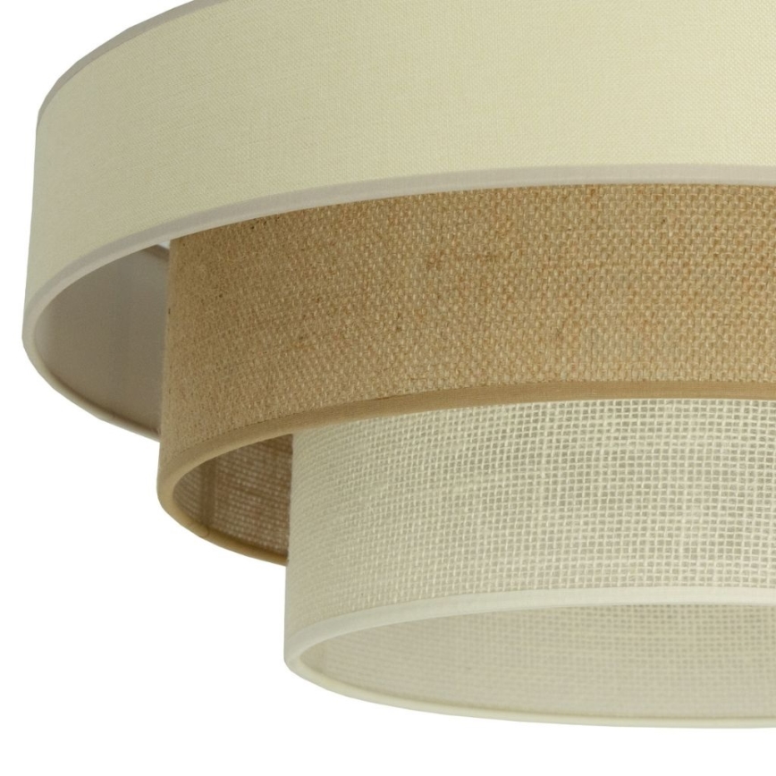 Pritrjen lestenec WENTA 1xE27/60W/230V, premer 50 cm, bež/juta