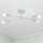 Pritrjen stropni lestenec CAMBRIDGE 4xE27/15W/230V zelena