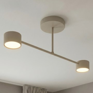 Pritrjen stropni lestenec HALO 2xGX53/12W/230V, bež