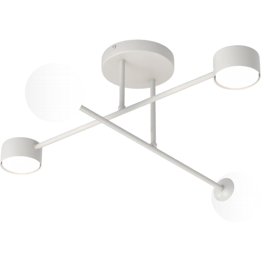 Pritrjena stropna svetilka HOLON 2xG9/8W/230V + 2xGX53/12W siva