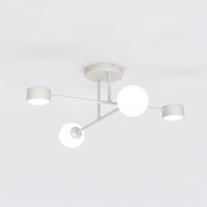 Pritrjena stropna svetilka HOLON 2xG9/8W/230V + 2xGX53/12W siva