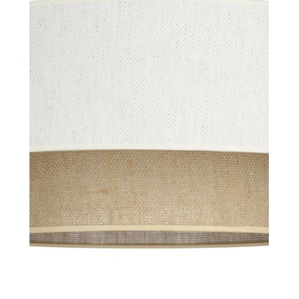 Pritrjena stropna svetilka NATIA 1xE27/60W/230V premer 45 cm bela/rjava