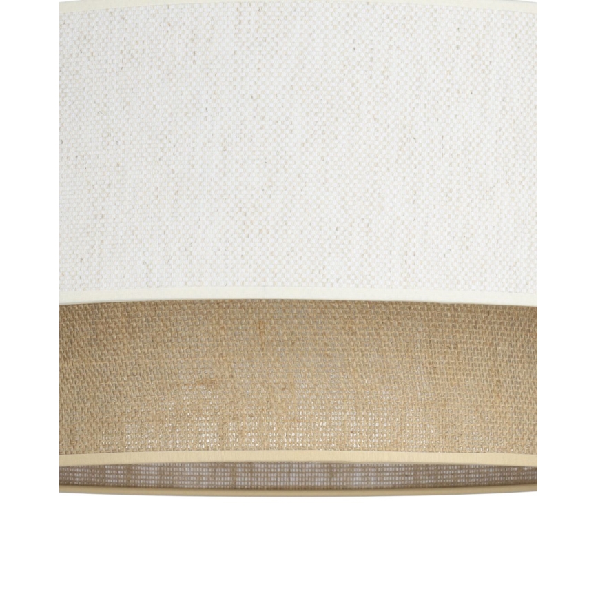 Pritrjena stropna svetilka NATIA 1xE27/60W/230V premer 45 cm bela/rjava