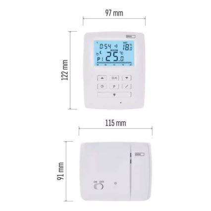 Programabilni termostat 230V+2xAA