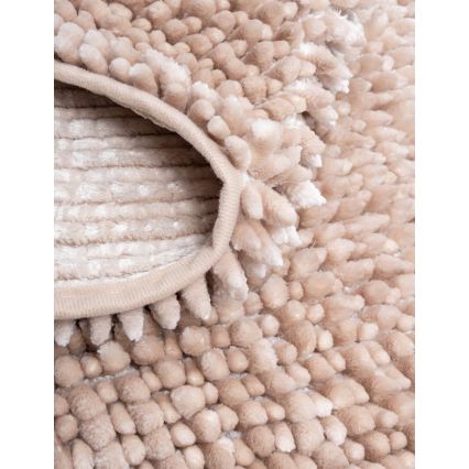 Protizdrsna kopalniška preproga CHENILLE 50x80 cm bež