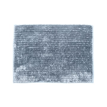 Protizdrsna kopalniška preproga CHENILLE 50x80 cm, svetlo siva