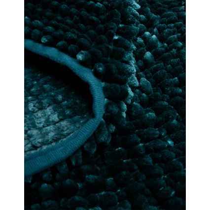 Protizdrsna kopalniška preproga CHENILLE 50x80 cm turkizna