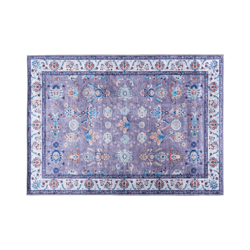 Protizdrsna orientalska preproga PRINT SHINE 120x170 cm modra