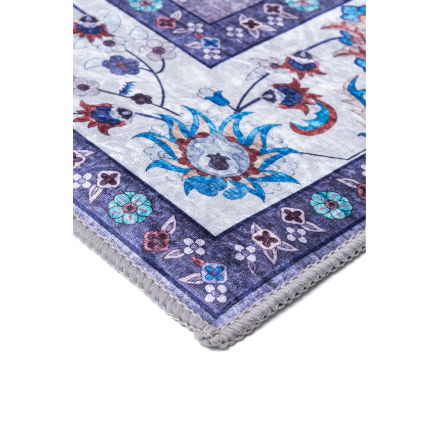 Protizdrsna orientalska preproga PRINT SHINE 120x170 cm modra