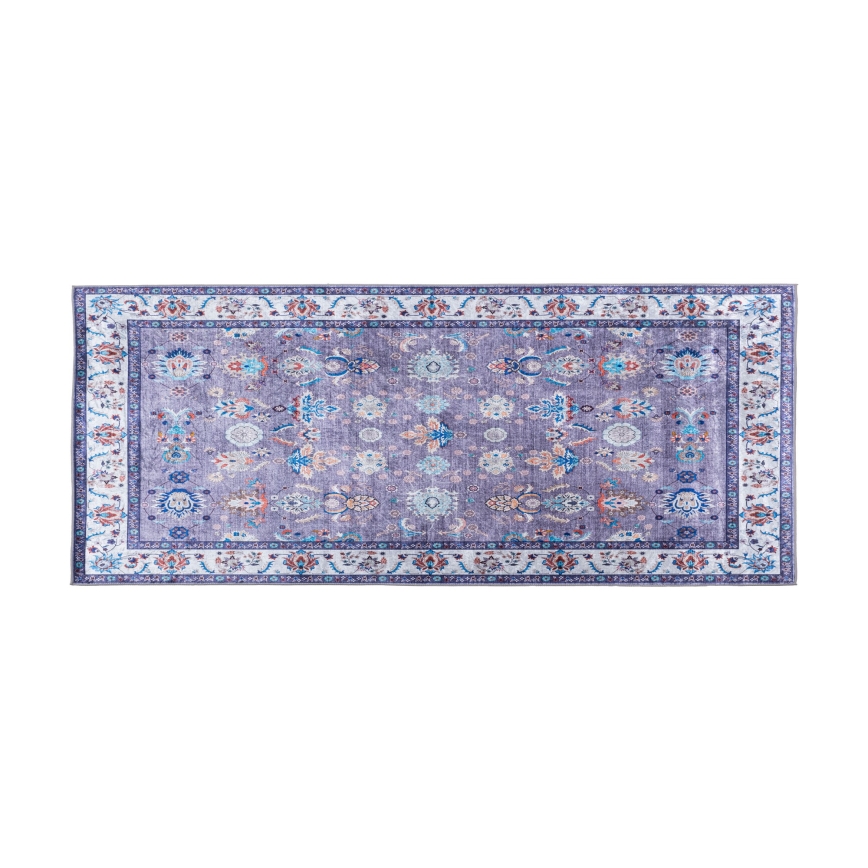 Protizdrsna orientalska preproga PRINT SHINE 70x140 cm modra