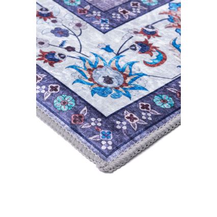 Protizdrsna orientalska preproga PRINT SHINE 70x140 cm modra