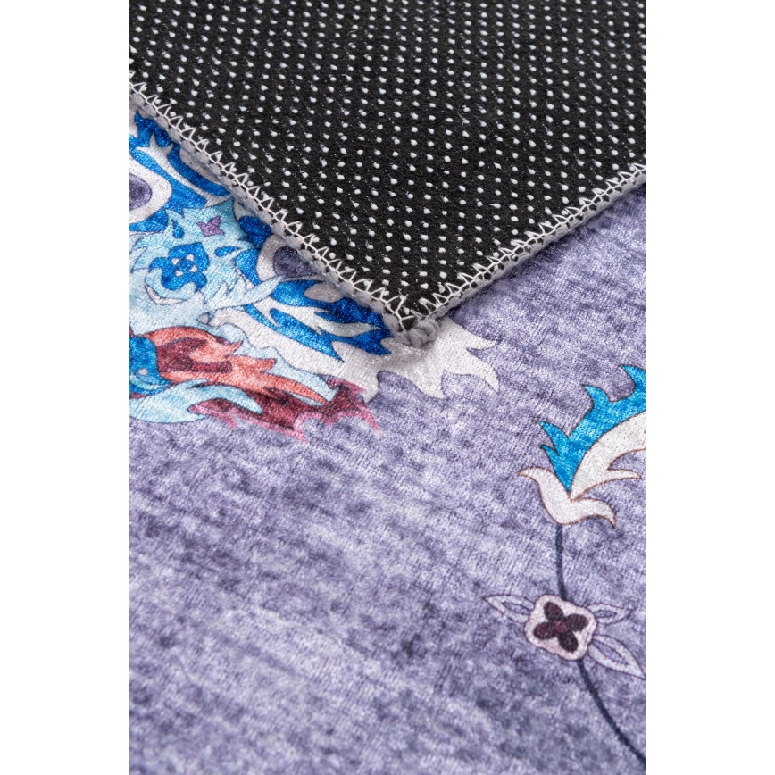 Protizdrsna orientalska preproga PRINT SHINE 70x140 cm modra