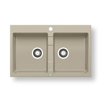 Pyramis 70053101 - Kuhinjsko pomivalno korito SPARTA 78x50 cm granit/bež