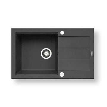 Pyramis 70083701 - Kuhinjsko pomivalno korito SPARTA PLUS LUX 78x48 cm granit/črna
