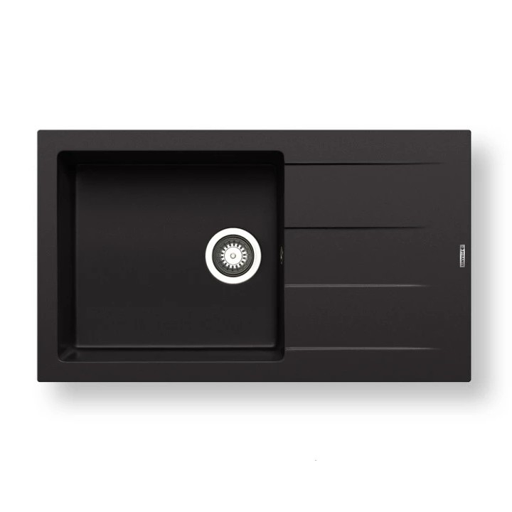 Pyramis 70217801 - Kuhinjsko pomivalno korito ATHLOS 86x50 cm, granit, v mat črni barvi