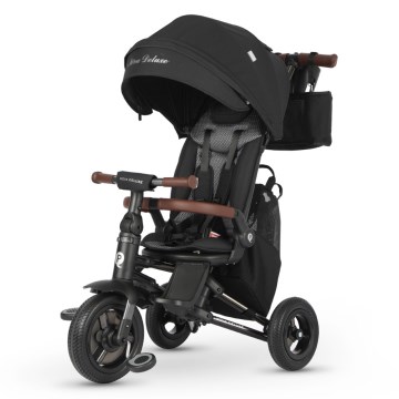 QPlay - Otroški tricikel 5 v 1 NOVA DELUXE črn
